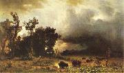 Albert Bierstadt Buffalo Trail painting